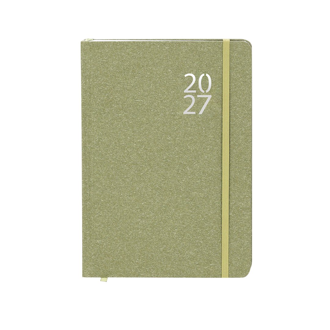 Agenda 2027 FLORIAN A5 cartón reciclado personalizada - Imagen 2