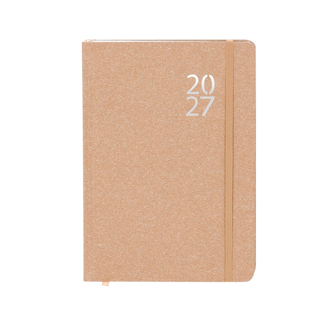 Agenda 2027 FLORIAN A5 cartón reciclado personalizada - Imagen 3