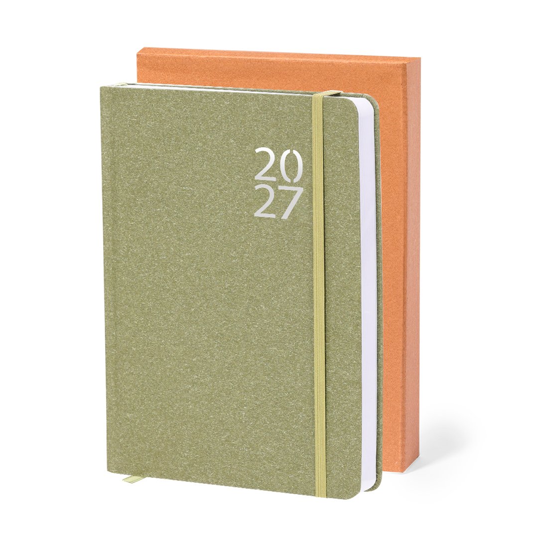 Agenda 2027 FLORIAN A5 cartón reciclado personalizada - Imagen 4