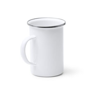 Taza metálica esmaltada personalizada