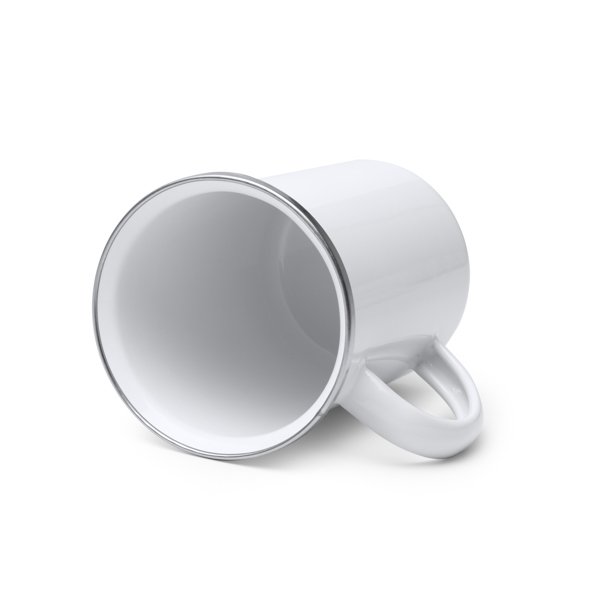 Taza metálica esmaltada personalizada