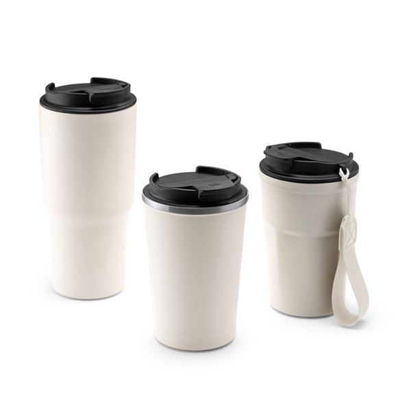 Vaso térmico de acero grabado con láser